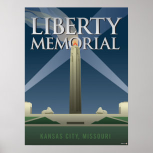 Poster Kansas City Landmarks: Memorial da Liberdade - 18