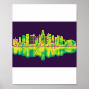 Poster Kansas City Missouri Skyline