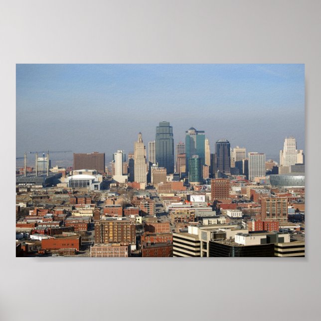 Póster Kansas City Skyline (Frente)