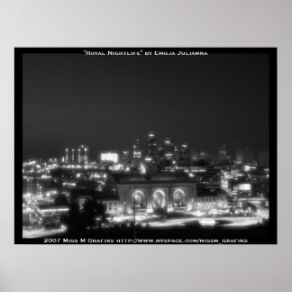 Póster Kansas City Skyline