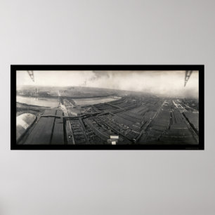 Póster Kansas City Stockyards Foto 1907