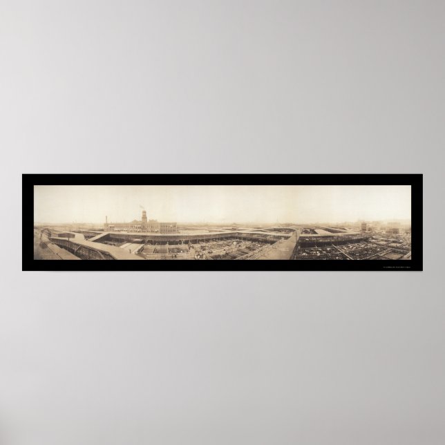 Póster Kansas City StockYards Foto 1909 (Frente)