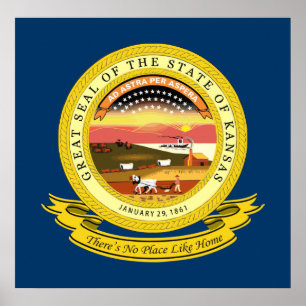 Poster Kansas Seal