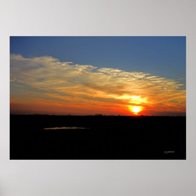 Poster Kansas Sunset (Frente)