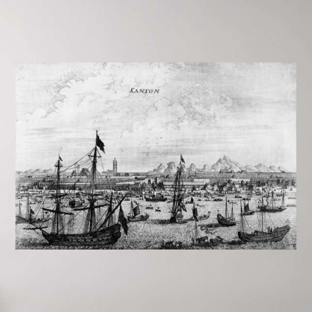 Póster Kanton, China, 1669 (Frente)