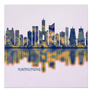 Póster Kaohsiung City Skyline