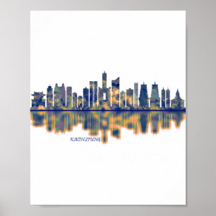 Poster Kaohsiung City Skyline