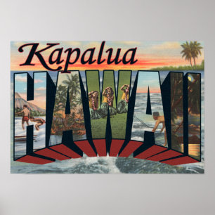Poster Kapalua, Havaí - grandes cenas da letra