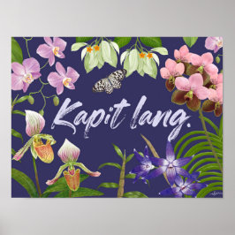 Poster "Kapit lang" (Aguente aí) Motivação Filipina