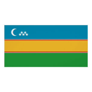 Póster Karakalpakstan Flag