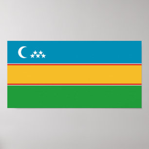 Poster Karakalpakstan Flag