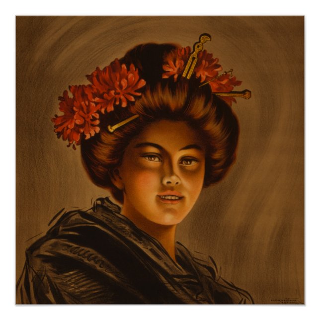 Póster Karama: Romance Japonais Actrice Geisha (Frente)