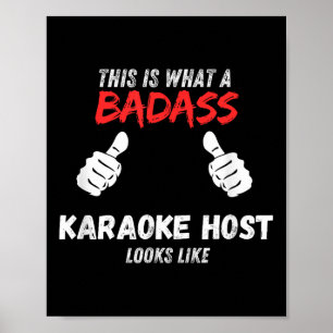 Poster Karaokê Engraçado Isto É Como Um Máquina De Karaok