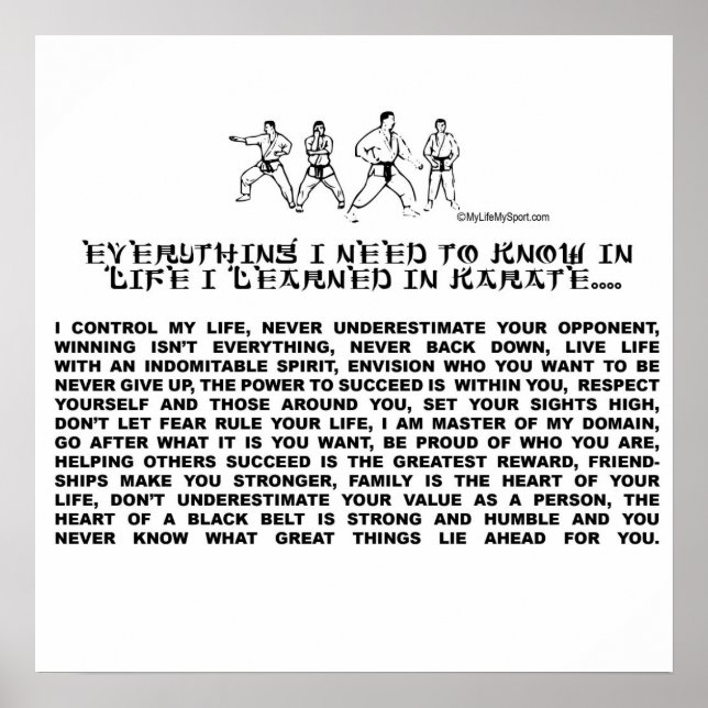 POSTER KARATE (Frente)