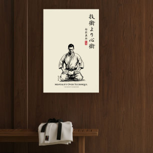 Poster Karate 5º Preceito - Mentalidade Sobre Técnica