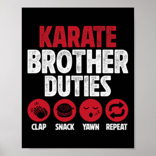 Poster Karate Brother Duties Karate Bro