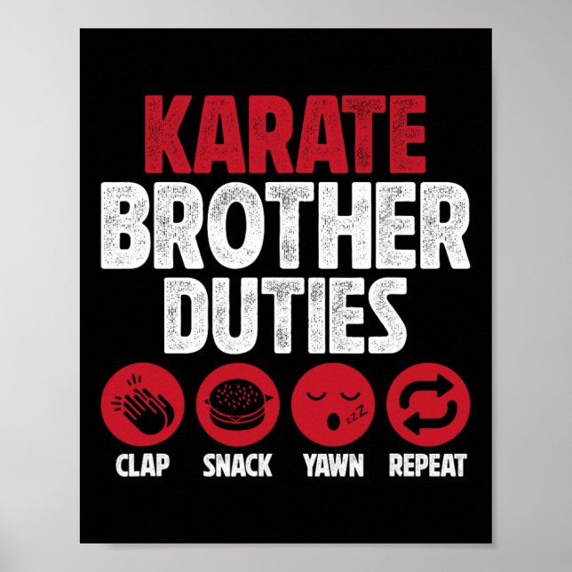 Poster Karate Brother Duties Karate Bro (Frente)