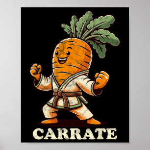 Poster Karate Carrate Carrate Carrate Karate Trainer Kara