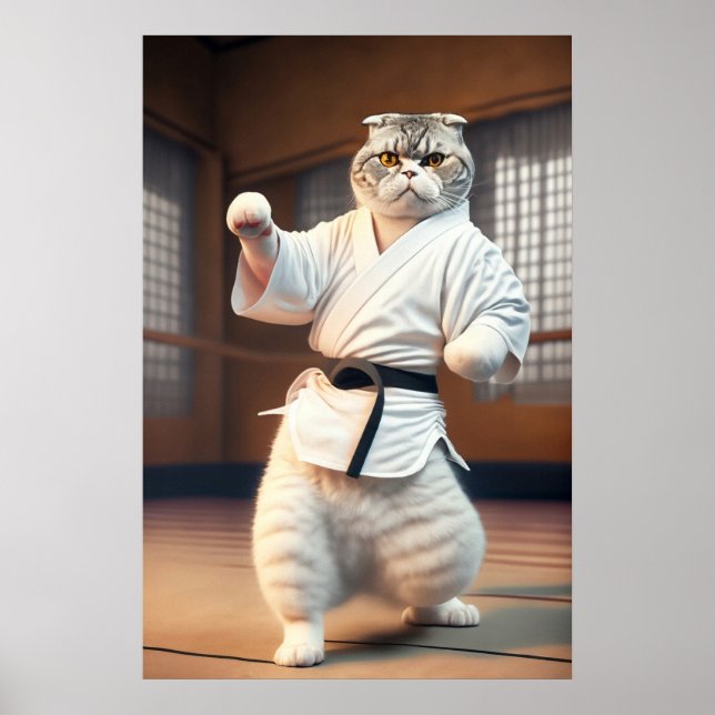 Poster Karate Cat 89 (Frente)