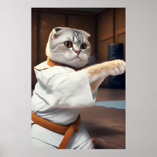 Poster Karate Cat 90