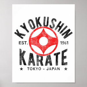 Poster Karate Do Kyokushin Artes Marciais Japão Tóquio Vi