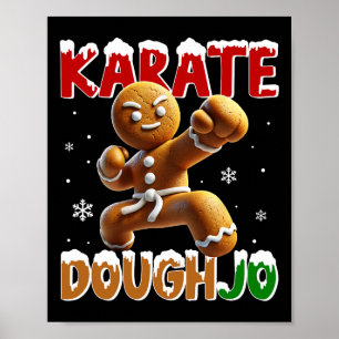 Poster Karate Doughjo Engraçado Artes Marciais Soco Homem