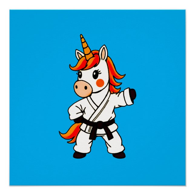 Póster Karate  et unicorn .Fantastique art martial  (Frente)