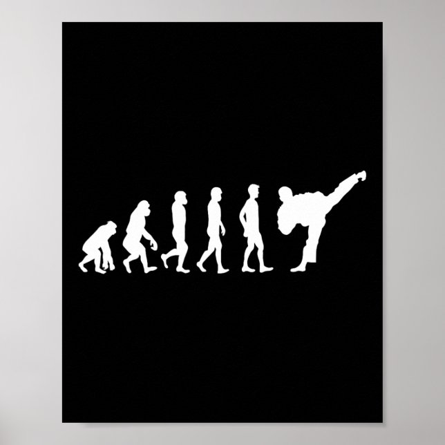 Poster Karate Evolution Perfect Gift Judo Martial Arts Ka (Frente)
