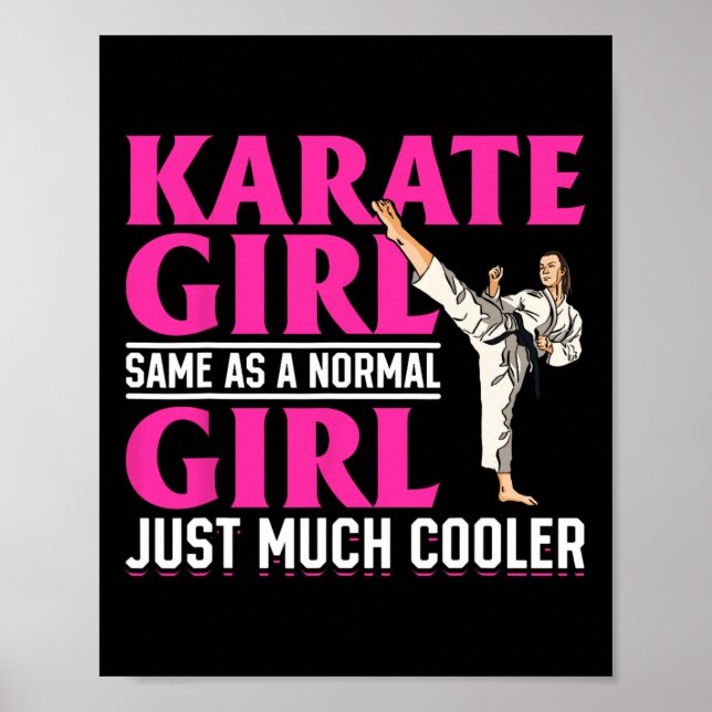 Poster Karate Garota Igual A Garota Normal (Frente)