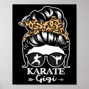Poster Karate Gigi Coque Desgrenhado Engraçado Lutador de