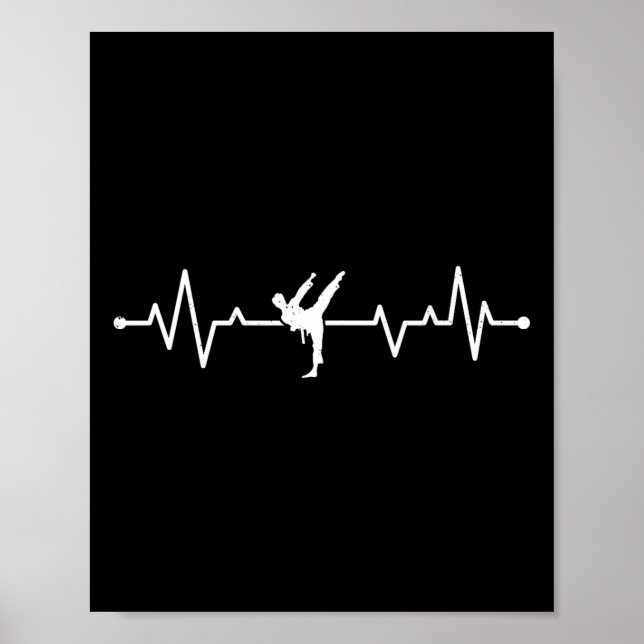 Poster Karate Heartbeat Karate Fighter Karate (Frente)