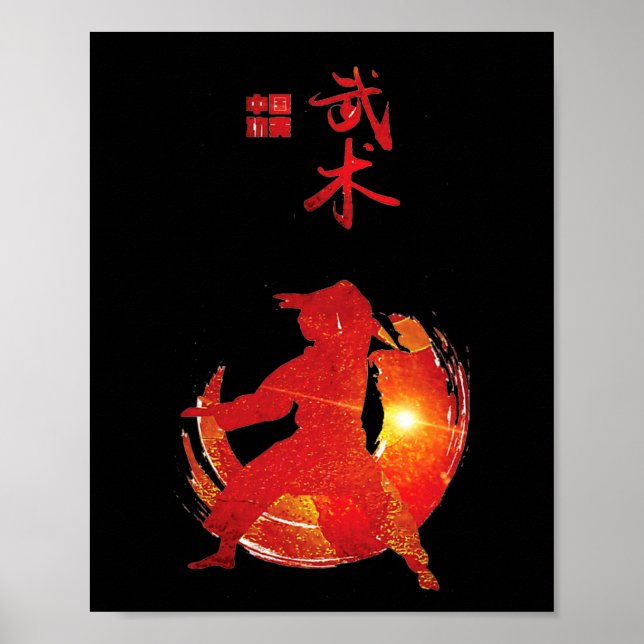 Poster Karate Instructor Karate Studies Karate Calligrap (Frente)