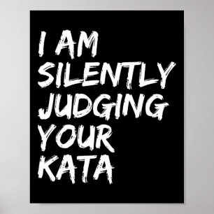 Poster Karate Kata Shotokan Kyokushin Goju Wado O Ryu Nan