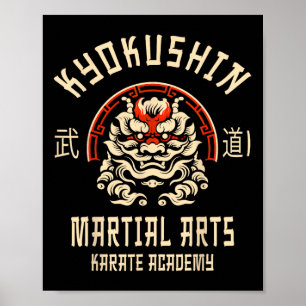 Poster Karate Kyokushin Artes Marciais Japonesas 