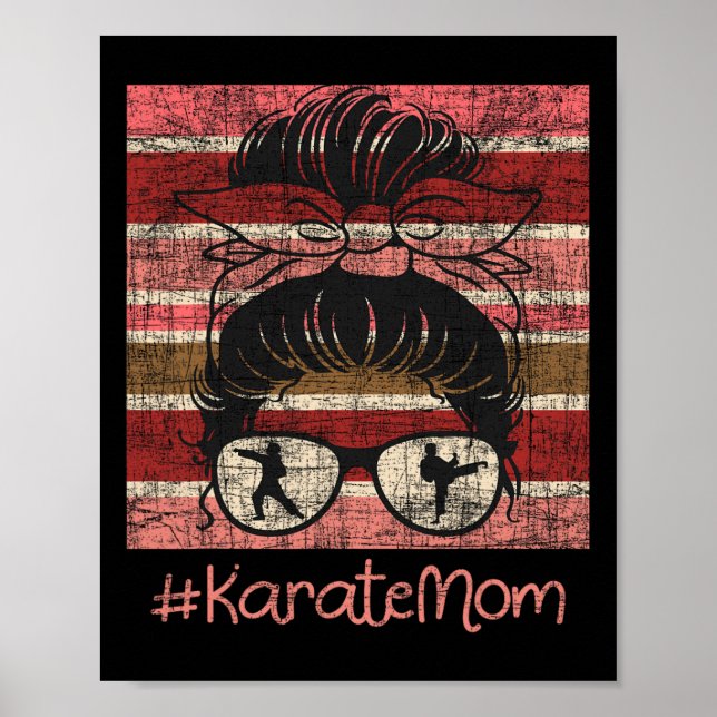 Poster Karate Mãe - Karateka Arts Self Defense (Frente)