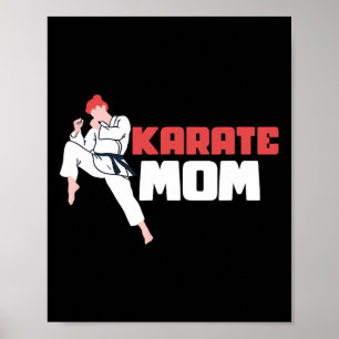 Poster Karate Mãe Karateka - Autodefesa
