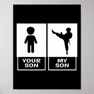 Poster Karate Mãe Ou Pai Seu Filho