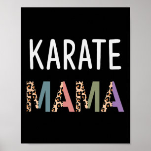 Poster Karate Mama Martial Art Women Gift - Karate engraç