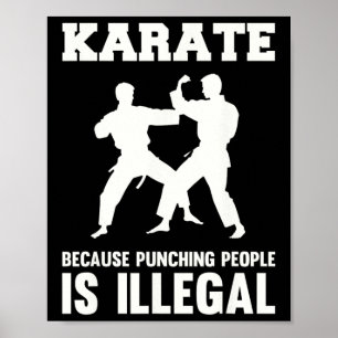 Poster Karate Martial Arts Karate legal Porque Punir I