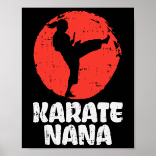 Poster Karate Nana Ponytail Kick Japonês Artes Marciais G
