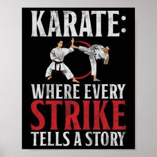Poster Karate Onde Cada Greve Conta Um Karato De História