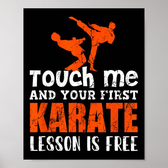 Poster Karate Outfit Karate Para Crianças Karate Rankbe (Frente)