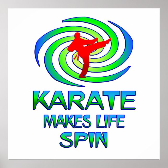 Póster Karate Spins (Frente)
