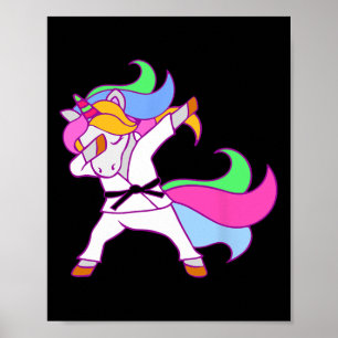 Poster Karate Unicorn Karatecorn Girls