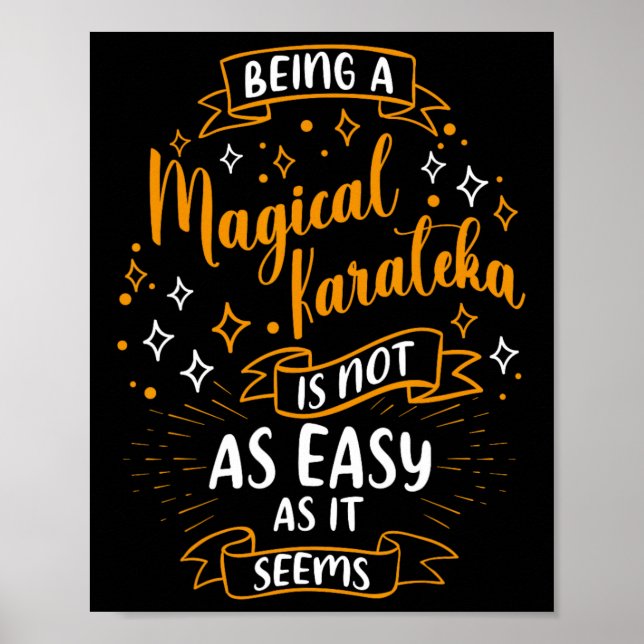 Poster Karateka mágica - Mulheres Karateka de Natal (Frente)