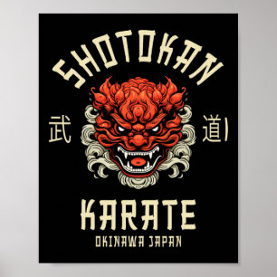 Poster Karato Dojo Shotokan do Japão Okinawa