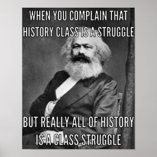 Póster Karl Marx e a luta