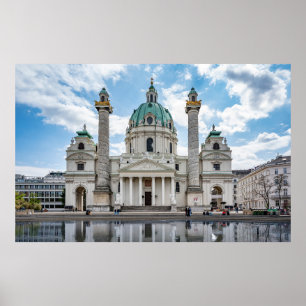 Poster Karlskirche em Viena, Áustria