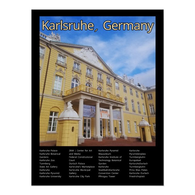 Póster Karlsruhe, Alemanha (Frente)