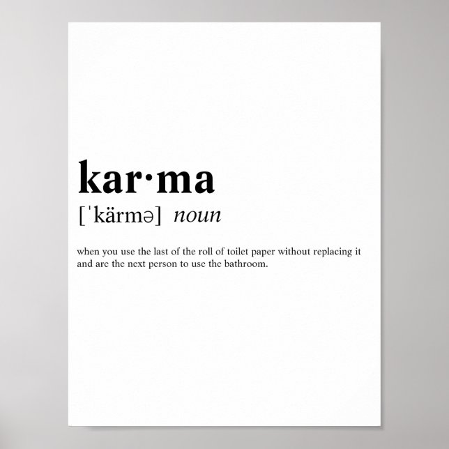 Poster Karma (Frente)